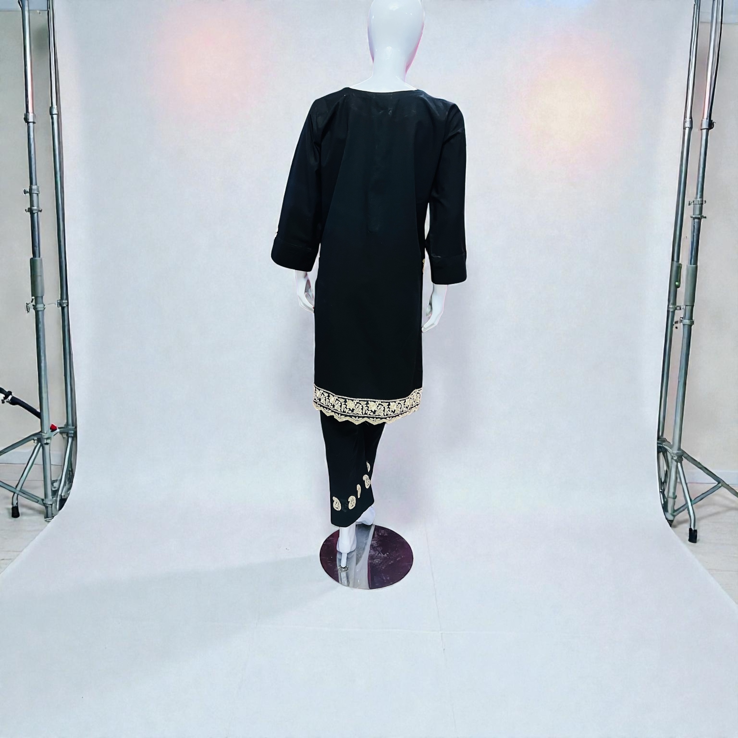 Embroidered  Black