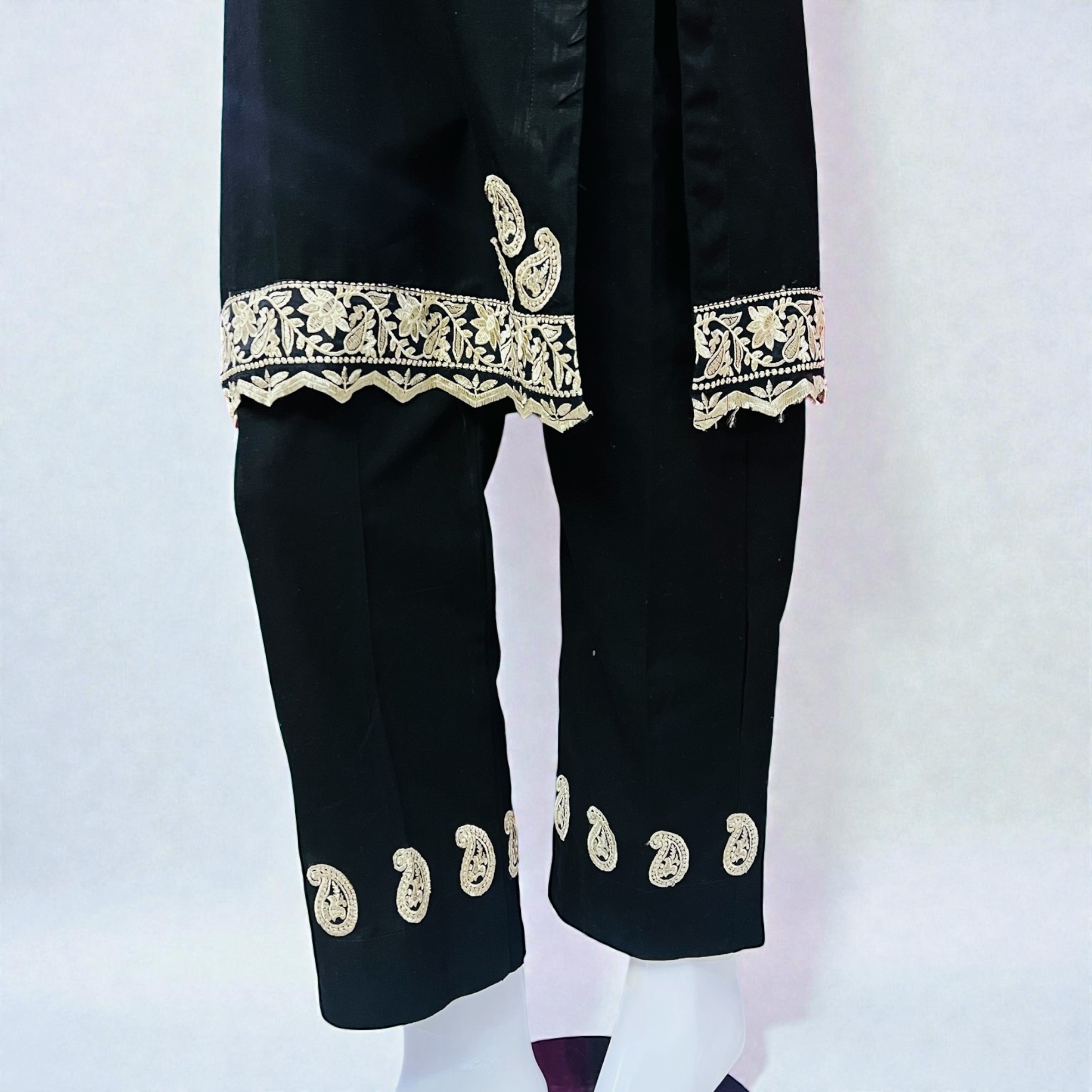 Embroidered  Black