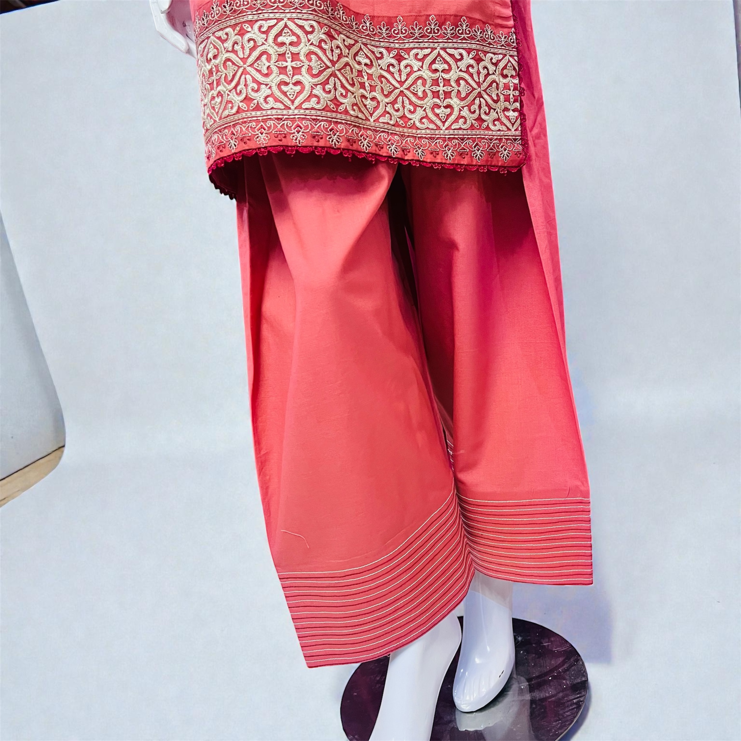 Embroidered Blush Pink